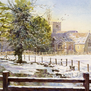 Lockinge Church in Winter