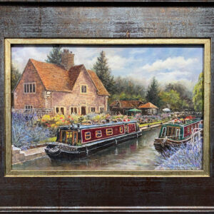‘Iffley Lock’ oil painting