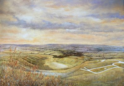 The Horse's View, Uffington 61x46cm £225 unframed deep canvas